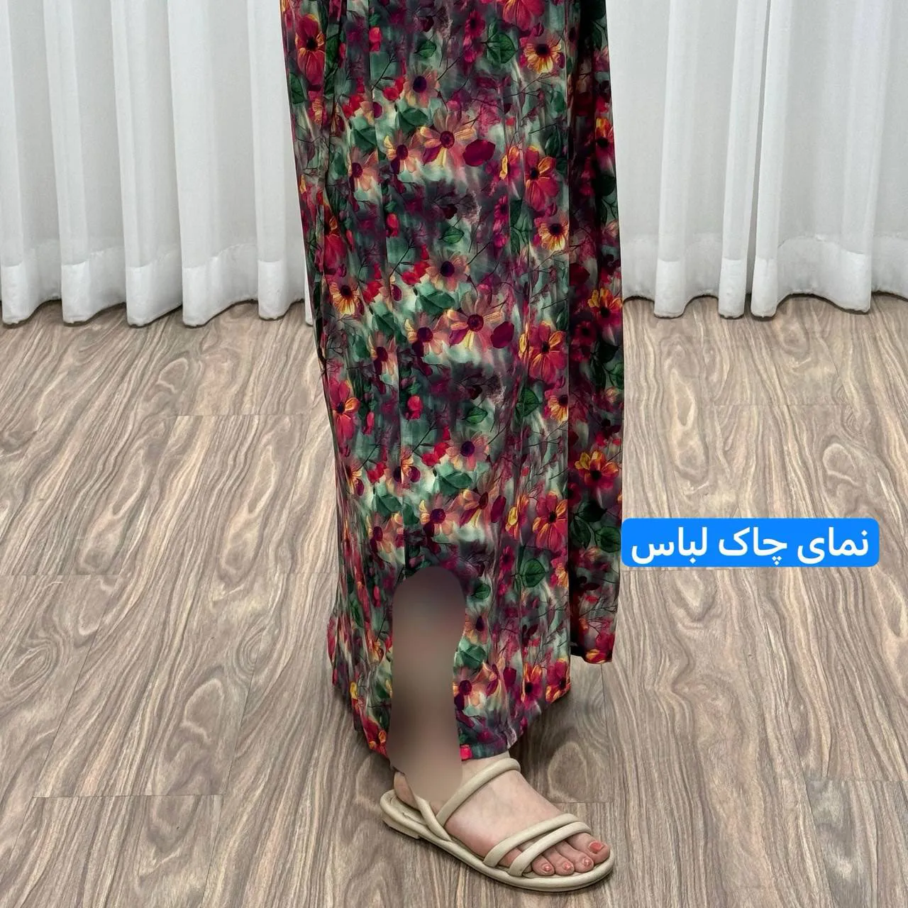 پیراهن نخی سه بعدی طلاکوب فلور بوگاتی فری سایز تا 52 زنانه کمربنددار چهارفصل شیک