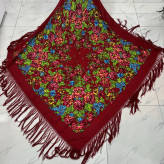 شال ترکمن نخی ترک کد 1664 وارداتی قواره 140-150 سانت 4 فصل بدون چروک