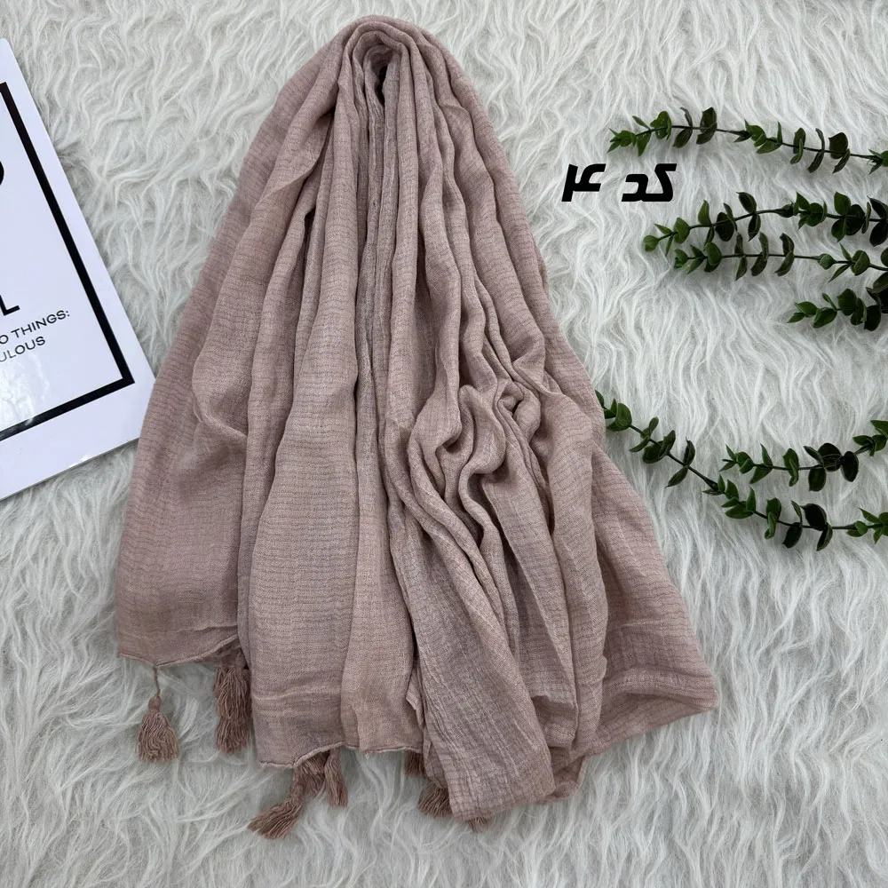 شال کنفی سنگشور قواره بزرگ 185 در 85 سانتیمتر بدون پرز و سر خوردن
