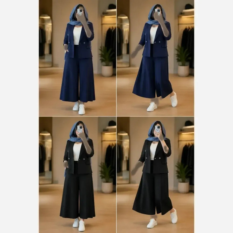 ست کت و شلوار زنانه مدل سارینا جنس لنین اعلا