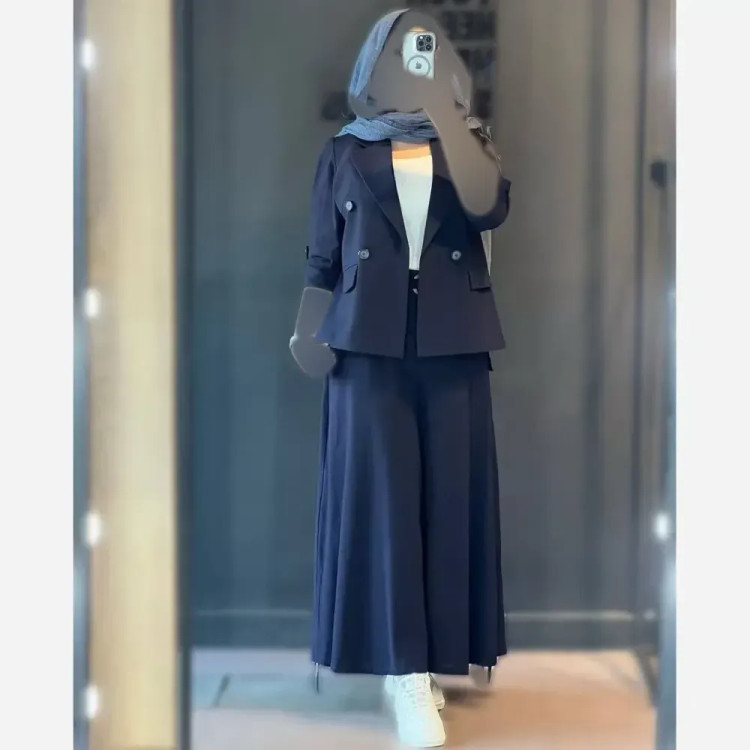 ست کت و شلوار زنانه مدل سارینا جنس لنین اعلا
