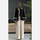 ست کت و شلوار زنانه مدل درخشنده جنس مازراتی درجه یک سایز 38 تا 48