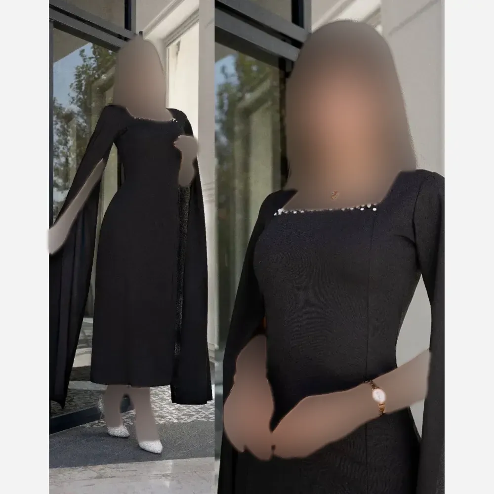 پیراهن زنانه مدل رزیار جنس دالقیچ قد 135 در رنگبندی مشکی و سبز سایز 40 تا 50