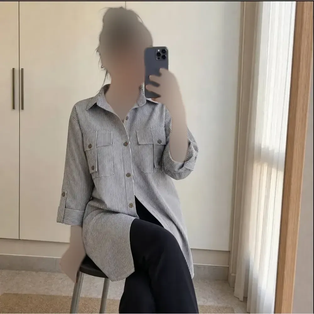 شومیز زنانه داکرون مدل جیب صلیبی سایز 38 تا 48