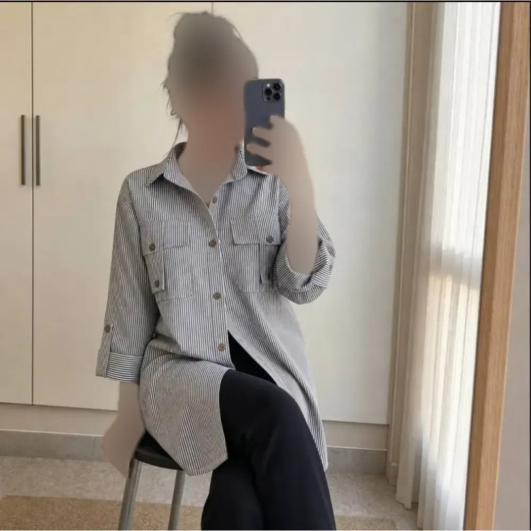 شومیز زنانه داکرون مدل جیب صلیبی سایز 38 تا 48