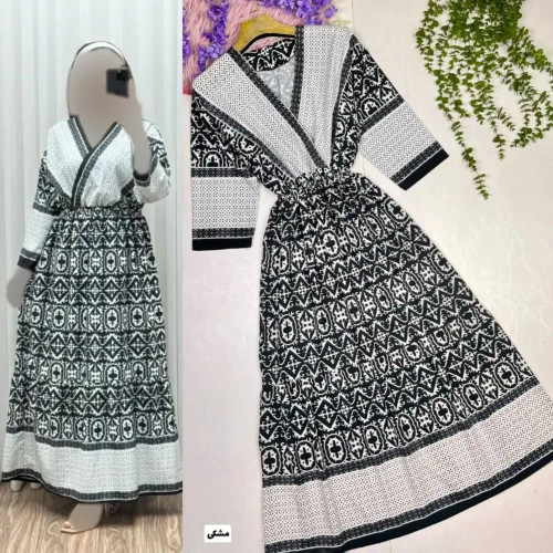 پیراهن ساحلی زنانه مدل نهال جنس بوگاتی سایز 40 تا 52
