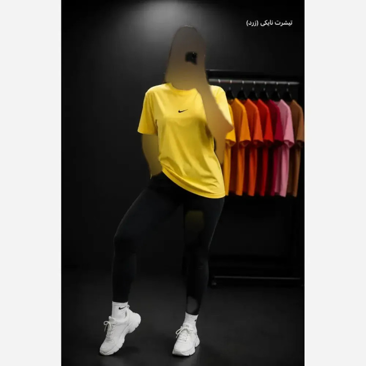 تیشرت نایک نخ پنبه زنانه فری سایز 36 تا 44
