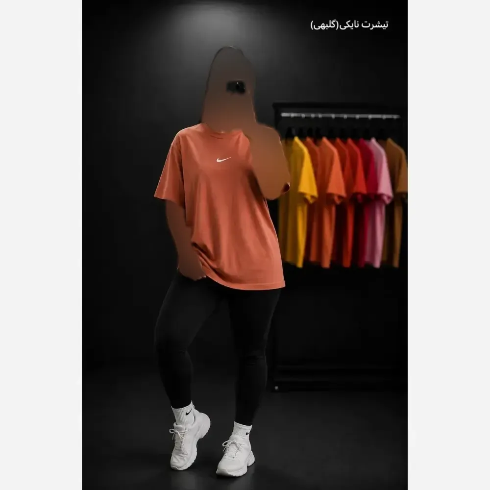 تیشرت نایک نخ پنبه زنانه فری سایز 36 تا 44
