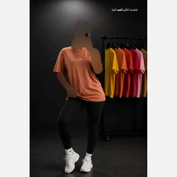 تیشرت نایک نخ پنبه زنانه فری سایز 36 تا 44