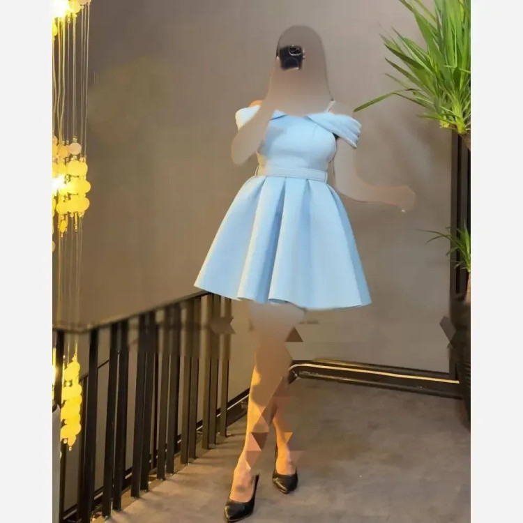 پیراهن زنانه مدل ستاره عروسکی جنس ساندویچی قد 85