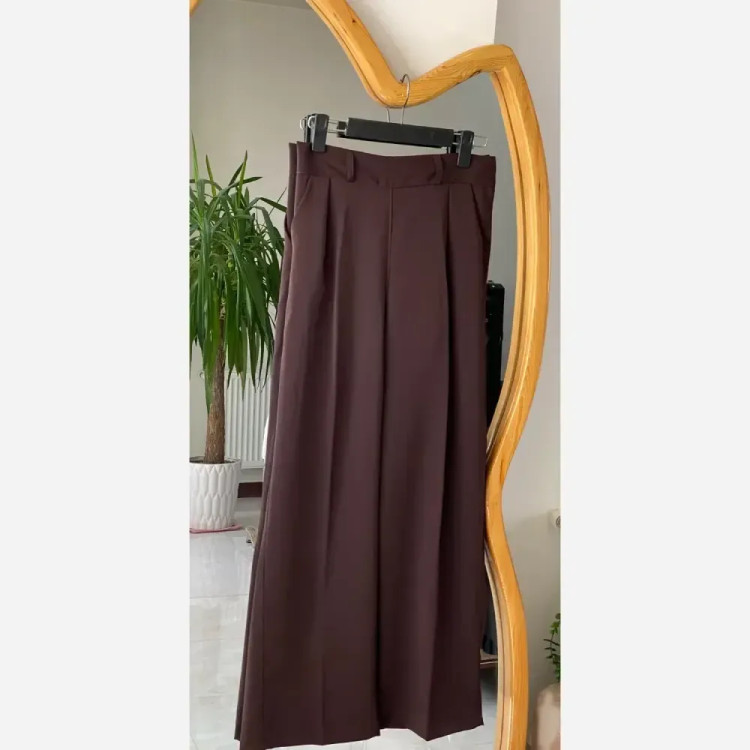 شلوار زنانه کرپ مورگان مجلسی و روزمره پشت کش دار جیب دار