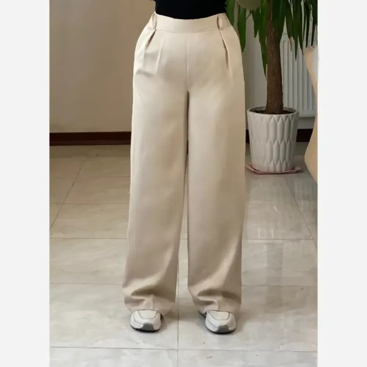 شلوار بگ تنسل میله ای ارمغان سورمه ای قهوه ای مشکی کرم سایز 44 تا 50
