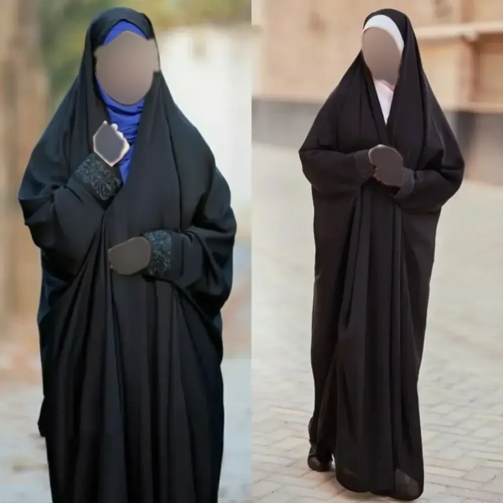 چادر دانشجویی سوپرژرژت مشکی زنانه