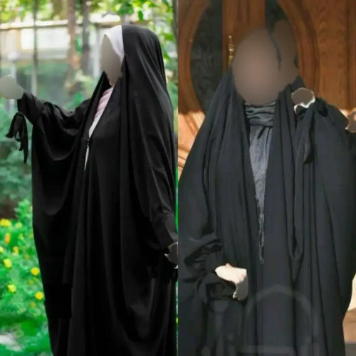 چادر جده پاپیونی مشکی جنس کن کن ندا مروارید