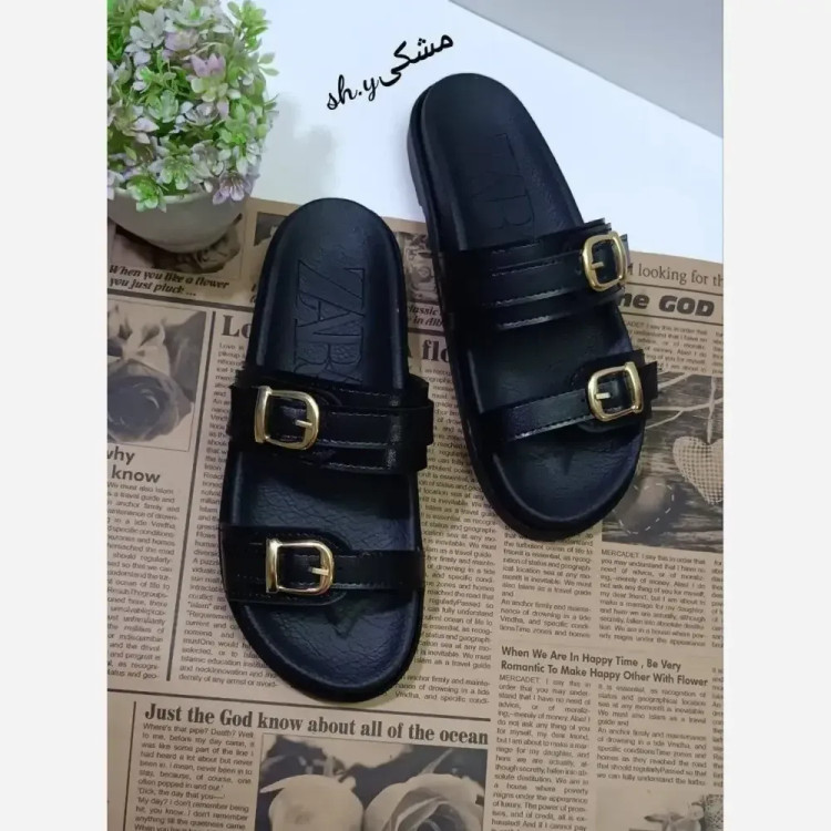 صندل زنانه زارا ساحلی چرم بیاله طبی سبک و شیک