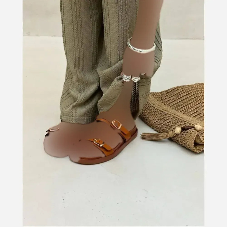 صندل زنانه زارا ساحلی چرم بیاله طبی سبک و شیک