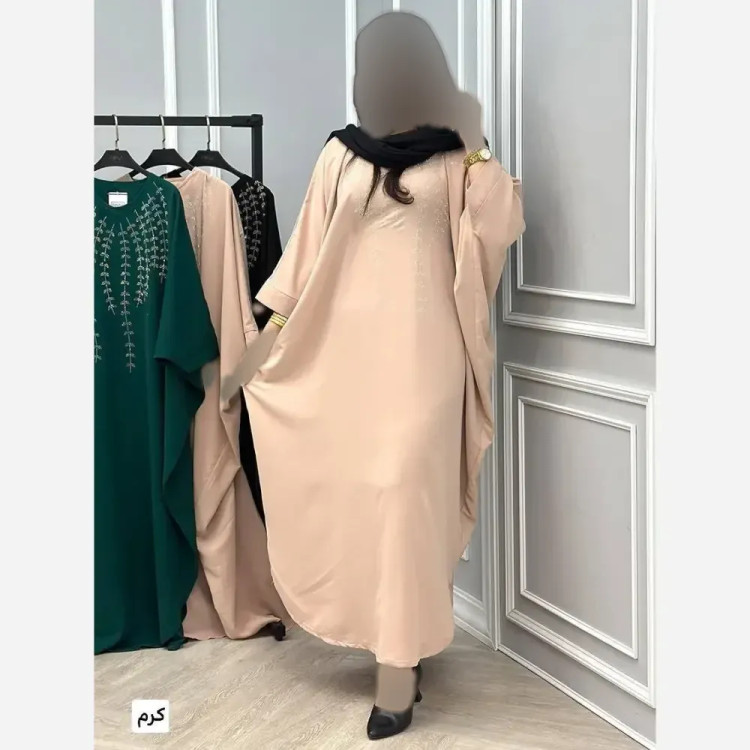 عبا مجلسی زنانه مدل خوشه ای جنس الیزه سایز 38 تا 54