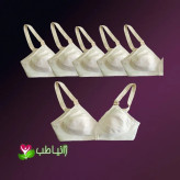بسته 6 عددی سوتین زنانه نخی الیاف طبیعی ضد حساسیت و ضد عرق