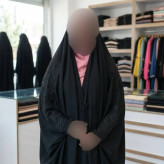 چادر جده گلدوزی پروانه جنس کن کن ندا مروارید رنگ مشکی سایز 150