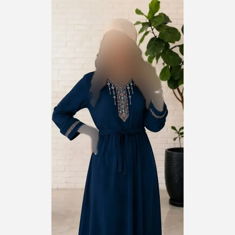 پیراهن ساحلی زنانه نخی مدل گیسو فری سایز 40 تا 50