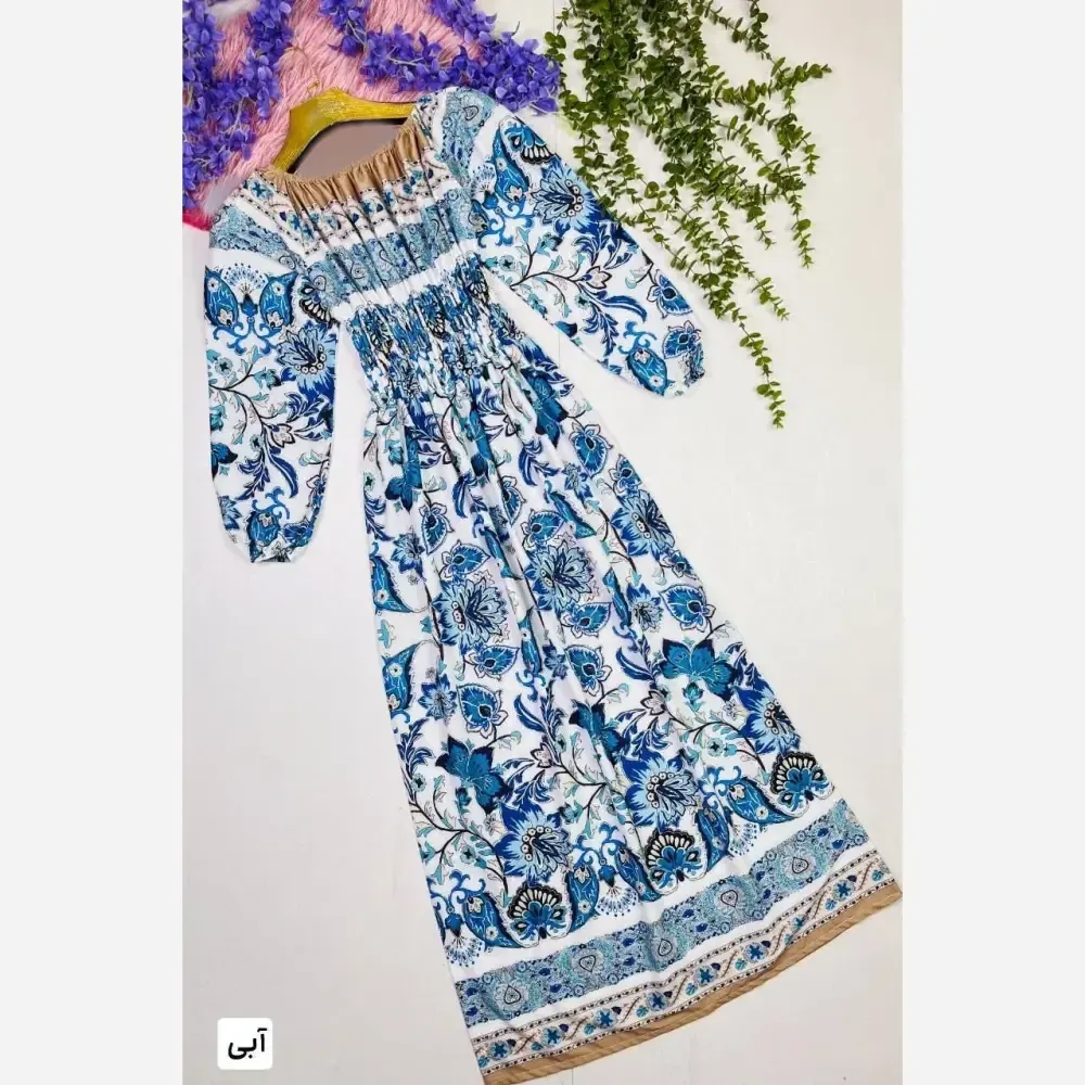 پیراهن ساحلی زنانه مدل شهرزاد جنس بوگاتی سایز 38 تا 50