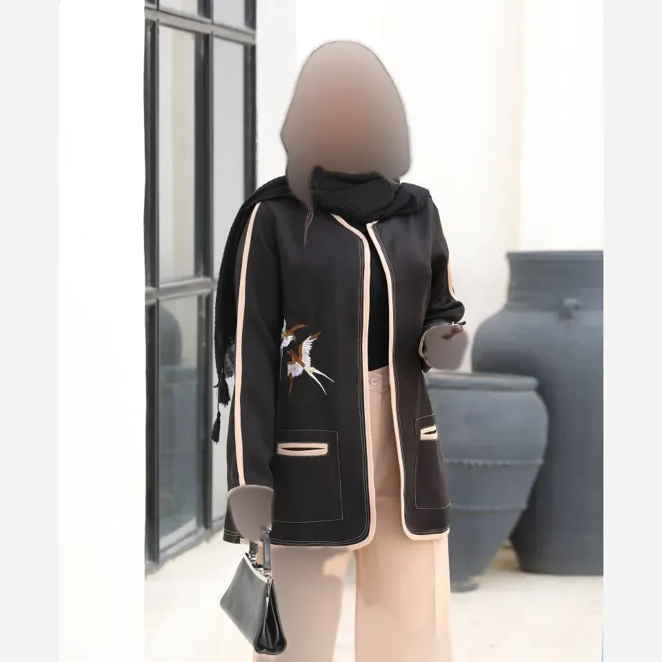 کت شلوار مازراتی گلدوزی شده شیک مدل پرستو سایز 40 تا 50