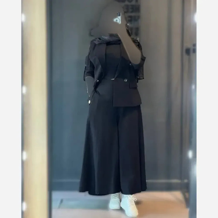 کت شلوار زنانه لنین نچرال مدل نیکی