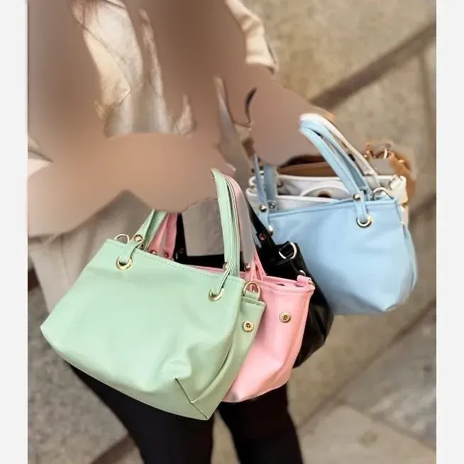 کیف مینی بگ چرم صنعتی زنانه مدل مینیمال سبز رنگ