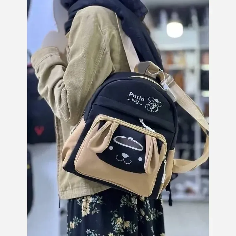 کوله پشتی مهد مدل داگ برزنتی سبز و مشکی