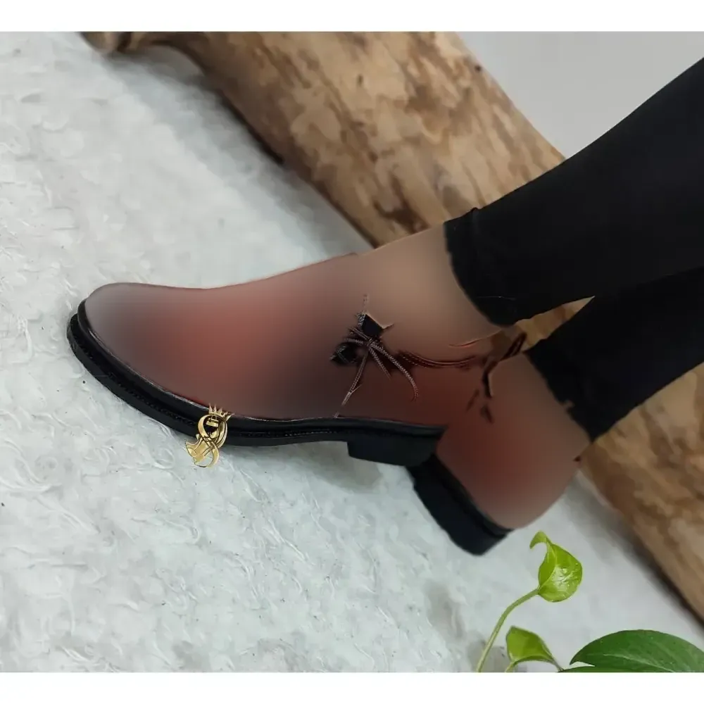کفش طبی اداری چرم مدل بغل بندی سنباده