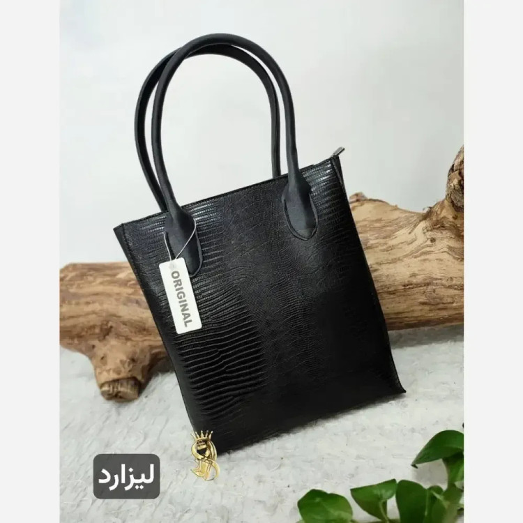 کیف دوقلو چرم صنعتی مدل الناز ابعاد 35 در 31