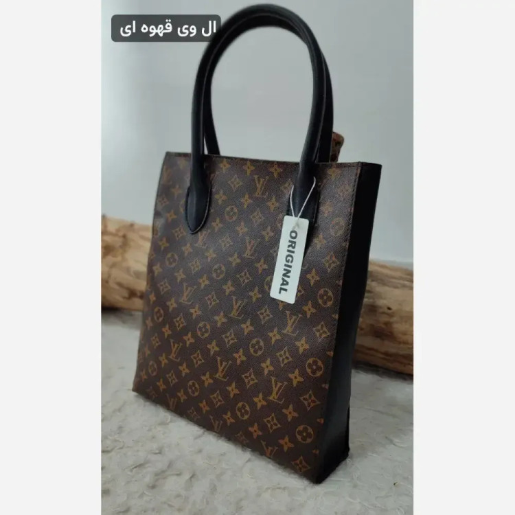 کیف دوقلو چرم صنعتی مدل الناز ابعاد 35 در 31