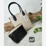 کیف دوقلو چرم صنعتی مدل الناز ابعاد 35 در 31