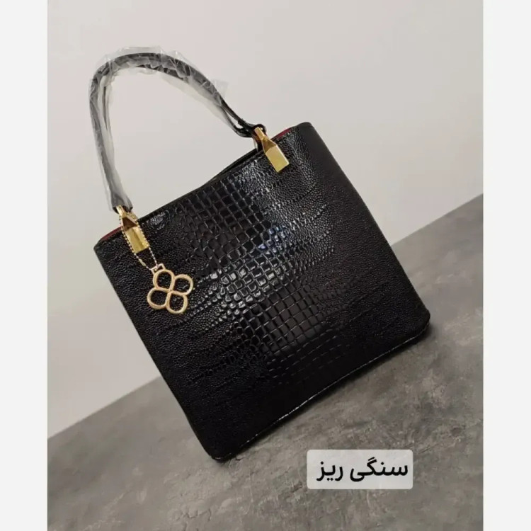کیف مجلسی زنانه ورنی خارجی سه خانه ابعاد 28 در 26 سانتی متر
