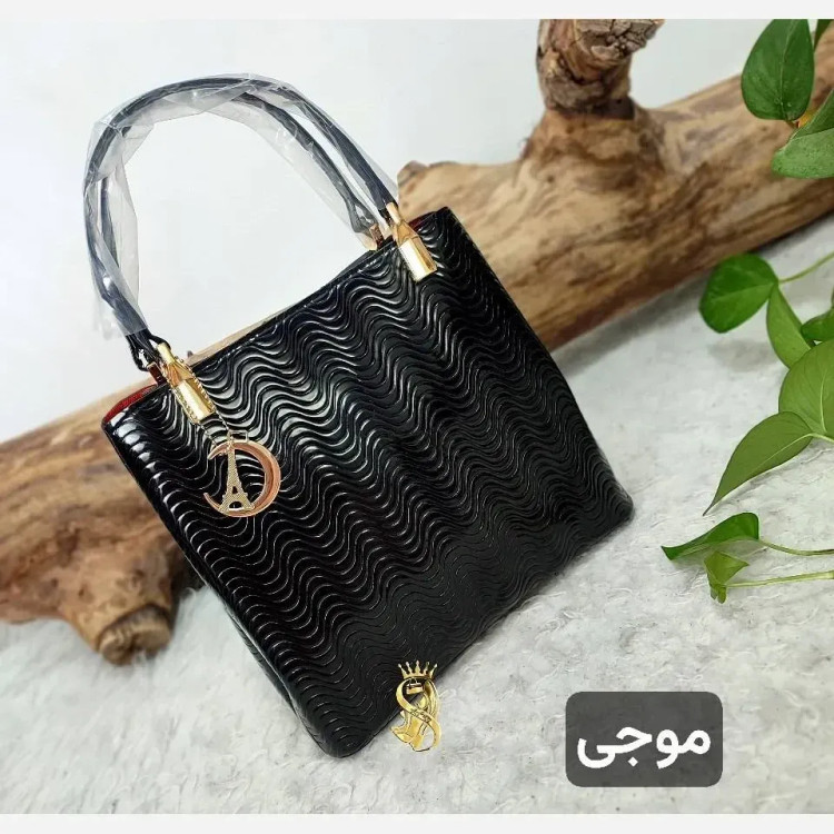 کیف مجلسی زنانه ورنی خارجی سه خانه ابعاد 28 در 26 سانتی متر