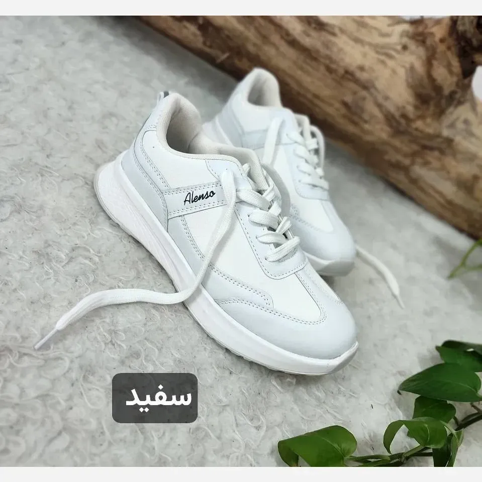 کتونی طبی زنانه مدل النسا رویه چرم صنعتی زیره pu رنگی سایز 38 تا 40