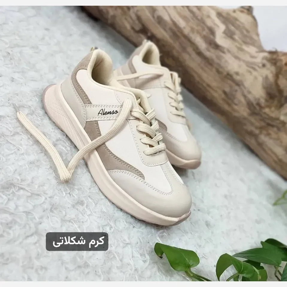کتونی طبی زنانه مدل النسا رویه چرم صنعتی زیره pu رنگی سایز 38 تا 40