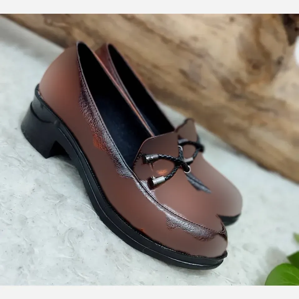 کفش طبی زنانه چرم مدل گانتی لبخند