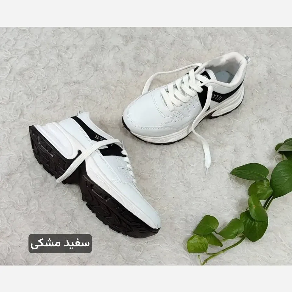 کتونی لژدار طبی زنانه چرم صنعتی مدل بایتجی