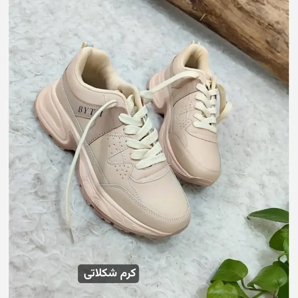 کتونی لژدار طبی زنانه چرم صنعتی مدل بایتجی