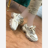 کتونی لژ دار طبی چرم صنعتی زنانه مدل لول