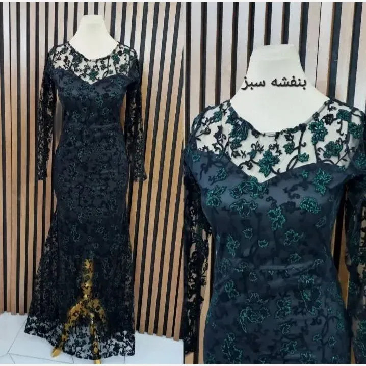 ماکسی هیلدا جنس فلوک مخمل شاین قد 160