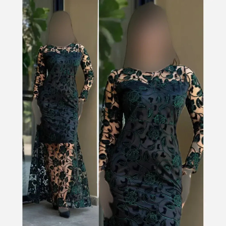 ماکسی هیلدا جنس فلوک مخمل شاین قد 160