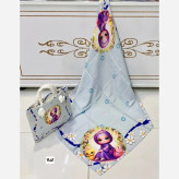 ست کیف و روسری بچگانه نخی و مخمل ضخیم قواره 90