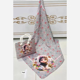 ست کیف و روسری بچگانه نخی و مخمل ضخیم قواره 90