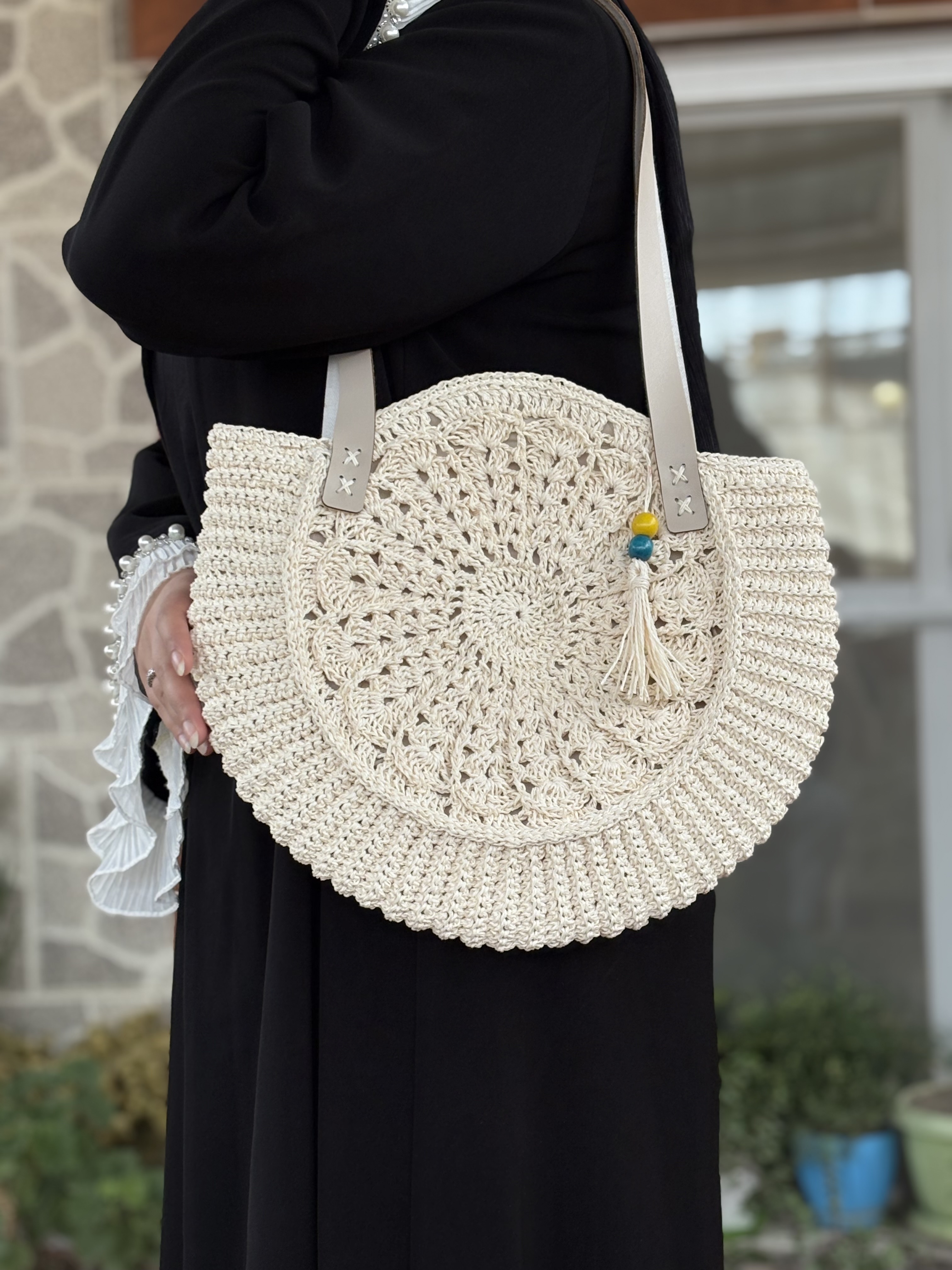 کیف رافیا زنانه مدل خورشید