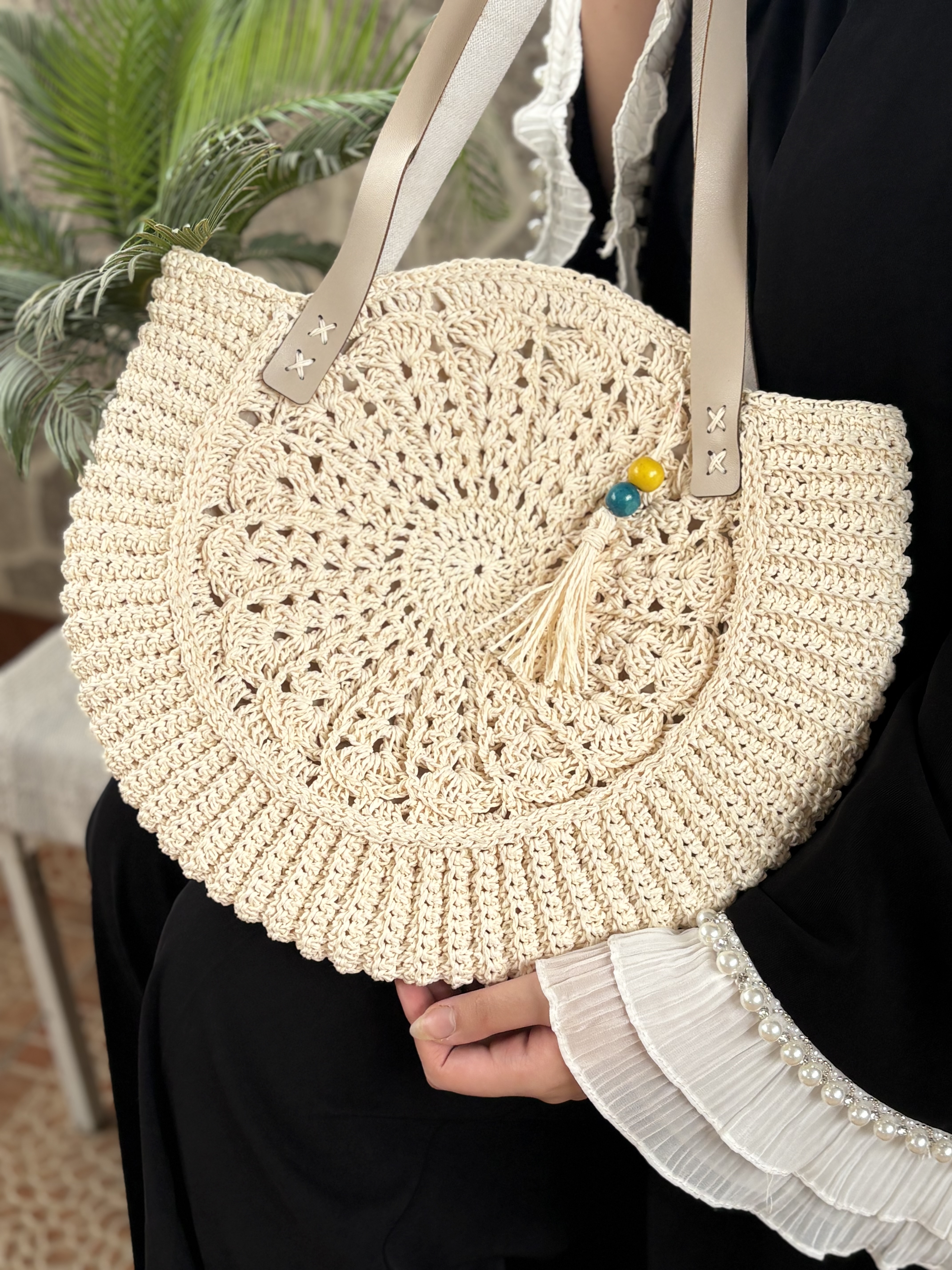 کیف رافیا زنانه مدل خورشید