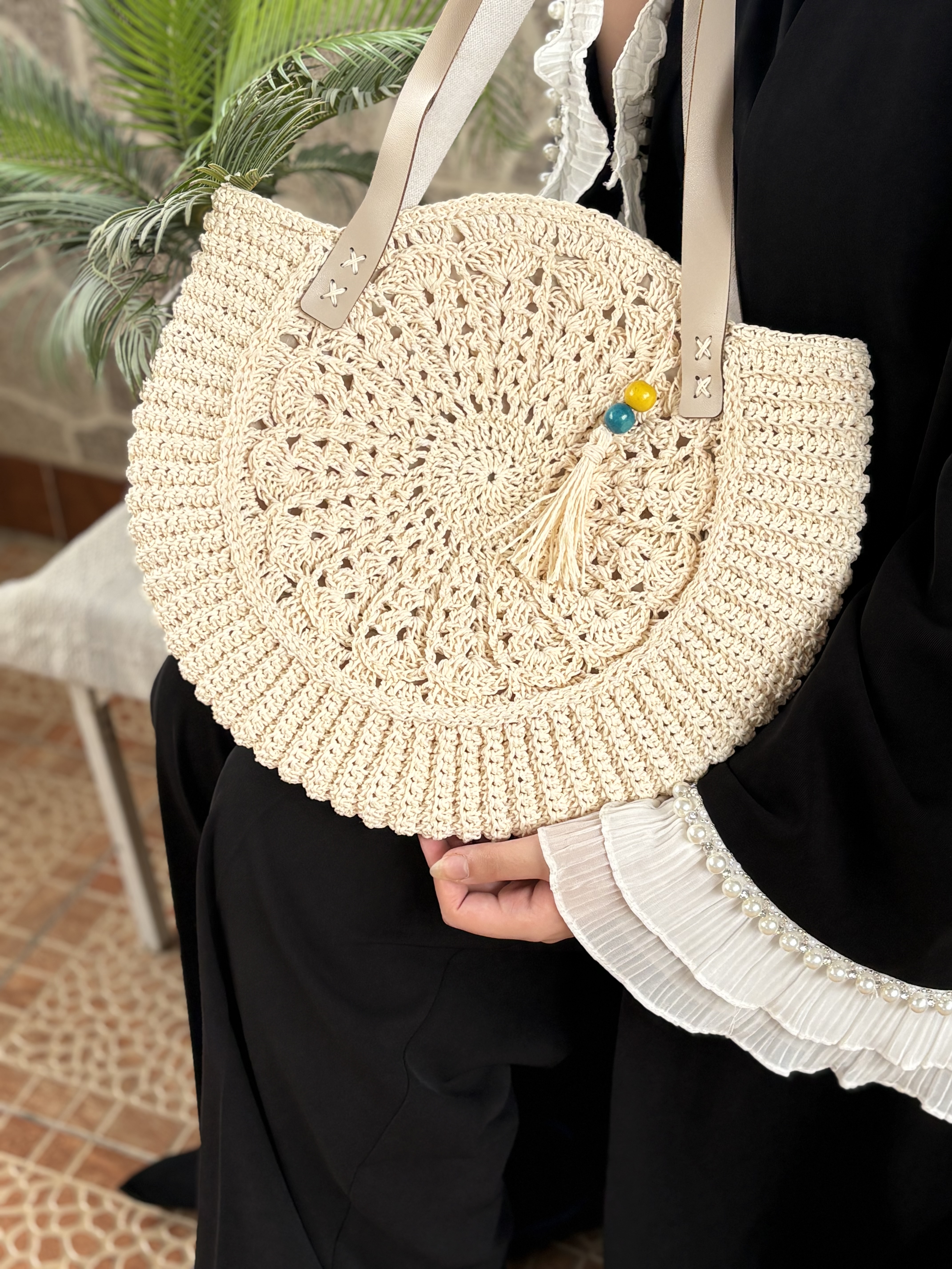 کیف رافیا زنانه مدل خورشید