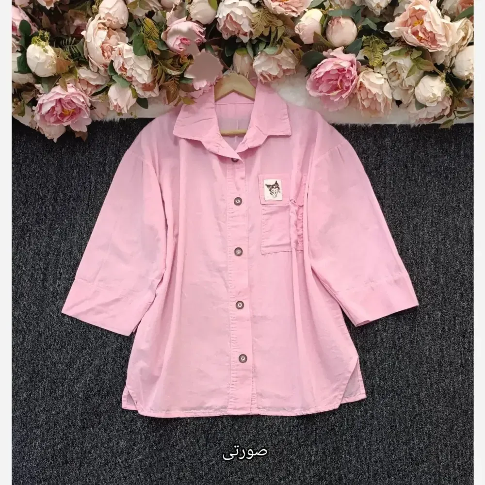 شومیز مانتویی لنین وارداتی فری سایز رنگبندی متنوع