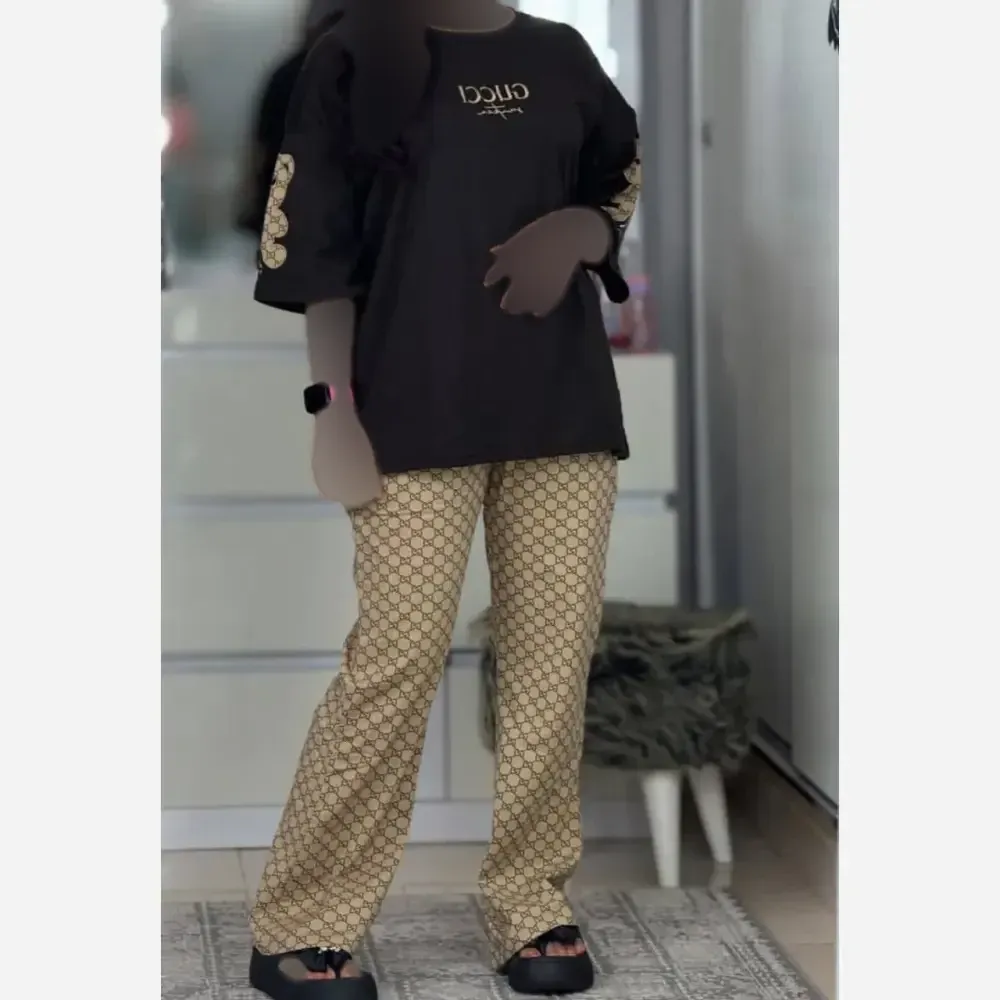 ست لویی پنبه گلکسی مشکی سایز فری 38 تا 46